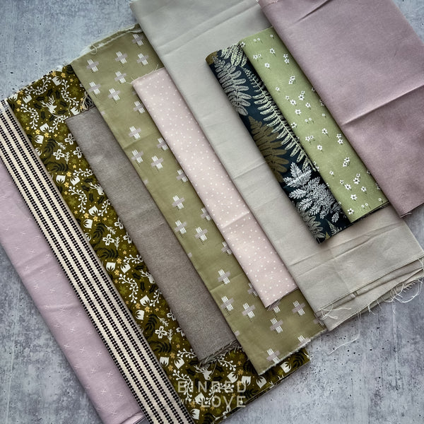 Curated Remnant Bundle | 10 Fabric End of Bolt Quilting Bundle | One of a Kind | REMNANT BUNDLE-228