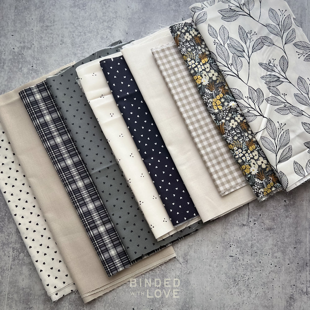 Curated Remnant Bundle | 10 Fabric End of Bolt Quilting Bundle | One of a Kind | REMNANT BUNDLE-194