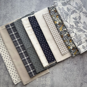 Curated Remnant Bundle | 10 Fabric End of Bolt Quilting Bundle | One of a Kind | REMNANT BUNDLE-194