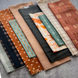 Curated Remnant Bundle | 10 Fabric End of Bolt Quilting Bundle | One of a Kind | REMNANT BUNDLE-214