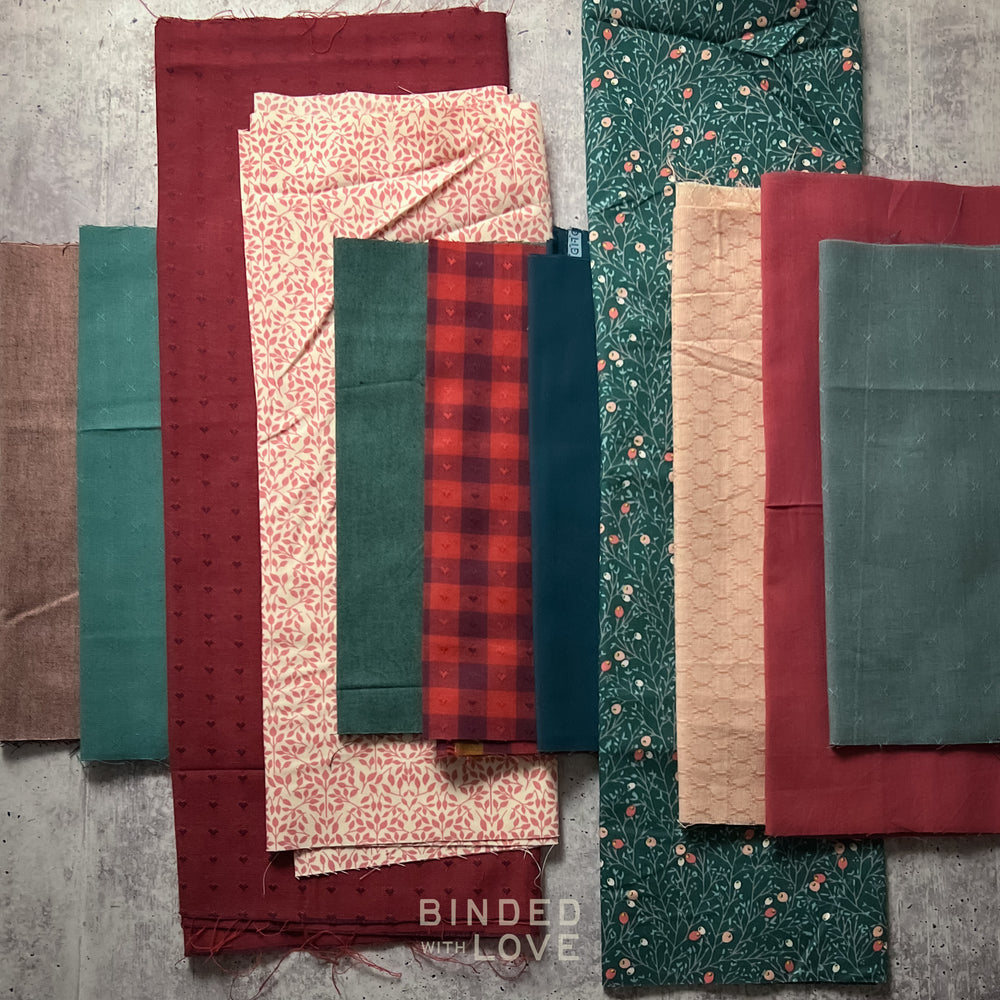 Curated Remnant Bundle | 11 Fabric End of Bolt Quilting Bundle | One of a Kind | REMNANT BUNDLE-146