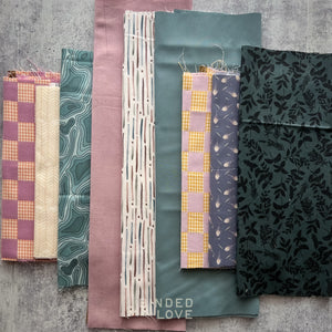 Curated Remnant Bundle | 9 Fabric End of Bolt Quilting Bundle | One of a Kind | REMNANT BUNDLE-191