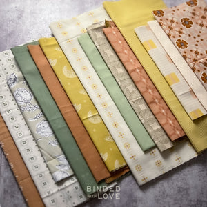 Curated Remnant Bundle | 14 Fabric End of Bolt Quilting Bundle | One of a Kind | REMNANT BUNDLE-160
