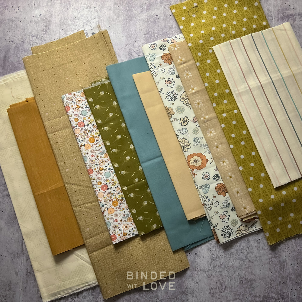 Curated Remnant Bundle | 11 Fabric End of Bolt Quilting Bundle | One of a Kind | REMNANT BUNDLE-156
