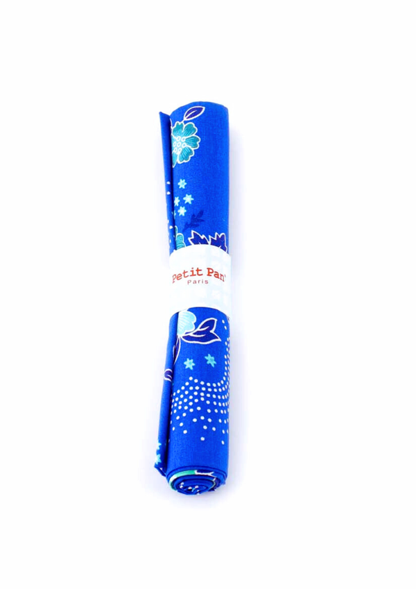 Folksy ultramarine cotton coupon