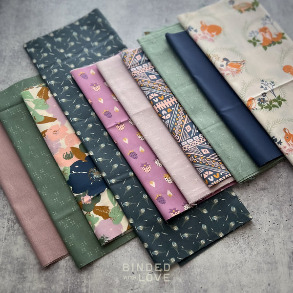 Curated Remnant Bundle | 10 Fabric End of Bolt Quilting Bundle | One of a Kind | REMNANT BUNDLE-198