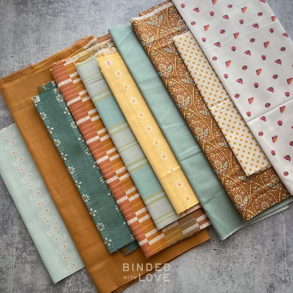 Curated Remnant Bundle | 10 Fabric End of Bolt Quilting Bundle | One of a Kind | REMNANT BUNDLE-205