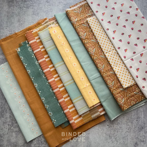 Curated Remnant Bundle | 10 Fabric End of Bolt Quilting Bundle | One of a Kind | REMNANT BUNDLE-205