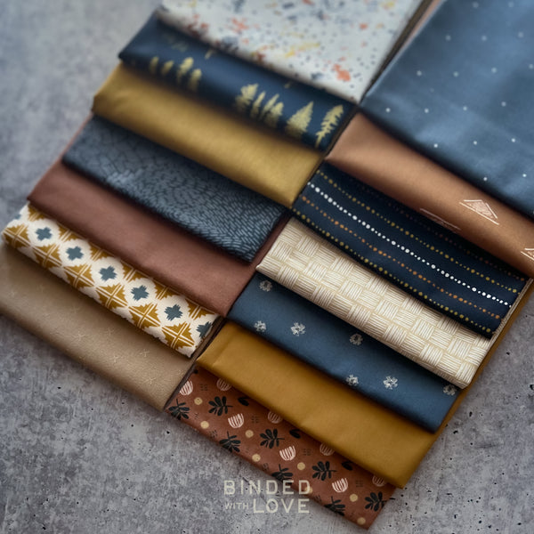 Golden Timber Bundle | Curated 14 Fat Quarter Bundle