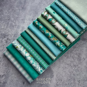 Sea Glass Garden Bundle | Curated 14 Fat Quarter Bundle