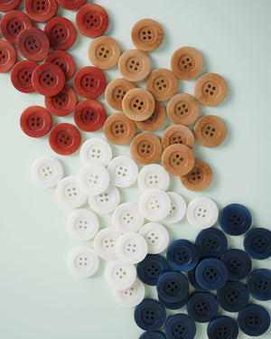 Caramel 1" Corozo Nut Buttons | Set of 4
