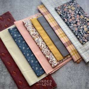 Curated Remnant Bundle | 10 Fabric End of Bolt Quilting Bundle | One of a Kind | REMNANT BUNDLE-193