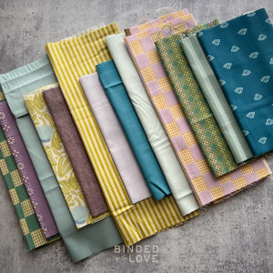 Curated Remnant Bundle | 13 Fabric End of Bolt Quilting Bundle | One of a Kind | REMNANT BUNDLE-172