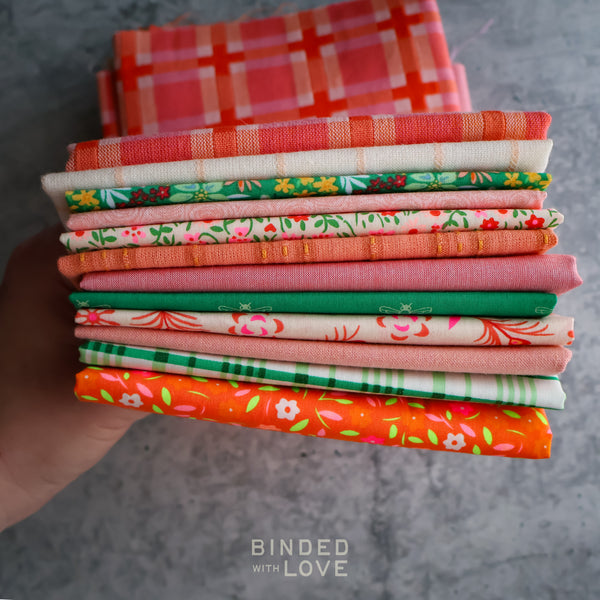 Peaches & Clover Bundle | Curated 12 Fat Quarter Bundle