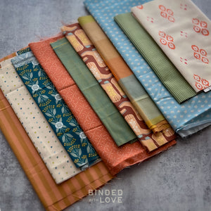 Curated Remnant Bundle | 10 Fabric End of Bolt Quilting Bundle | One of a Kind | REMNANT BUNDLE-227