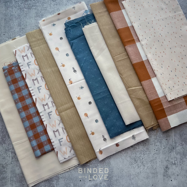 Curated Remnant Bundle | 10 Fabric End of Bolt Quilting Bundle | One of a Kind | REMNANT BUNDLE-222