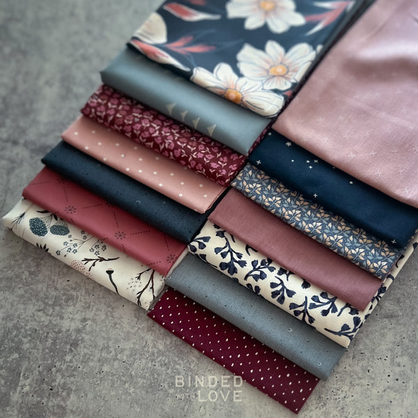 Dusky Bloom Bundle | Curated 14 Fat Quarter Bundle