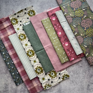 Curated Remnant Bundle | 10 Fabric End of Bolt Quilting Bundle | One of a Kind | REMNANT BUNDLE-229