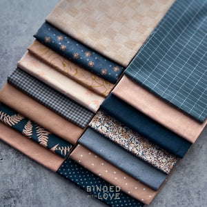 Dusty Rosewood Bundle | Curated 15 Fat Quarter Bundle