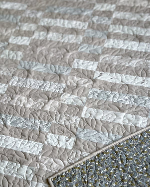 Madeline Quilt Kit – Large Throw (62” x 75”) | Neutral Quilt Kit | Beginner Friendly