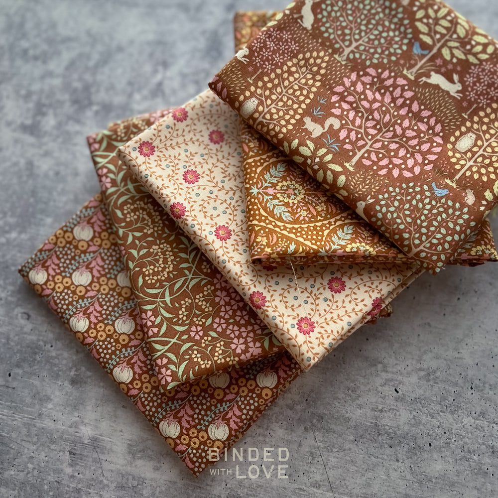 Sanctuary Collection Brown Color way | 5 Fabric Bundle | BUNDLE-293