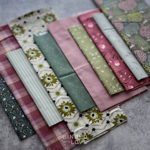 Curated Remnant Bundle | 10 Fabric End of Bolt Quilting Bundle | One of a Kind | REMNANT BUNDLE-229