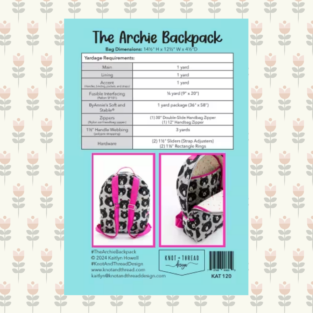The Archie Backpack | Printed Pattern