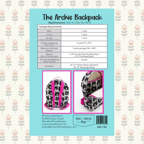 The Archie Backpack | Printed Pattern