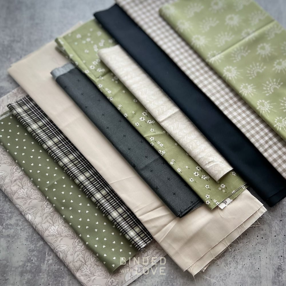 Curated Remnant Bundle | 10 Fabric End of Bolt Quilting Bundle | One of a Kind | REMNANT BUNDLE-192
