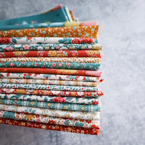 Tilda Village Life Autumn Colorway Bundle | Precut Bundle | 17 Prints | Fat Quarter Bundle | Half Yard Bundle