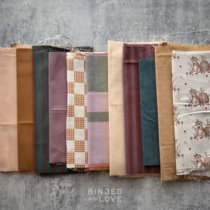 Curated Remnant Bundle | 11 Fabric End of Bolt Quilting Bundle | One of a Kind | REMNANT BUNDLE-176