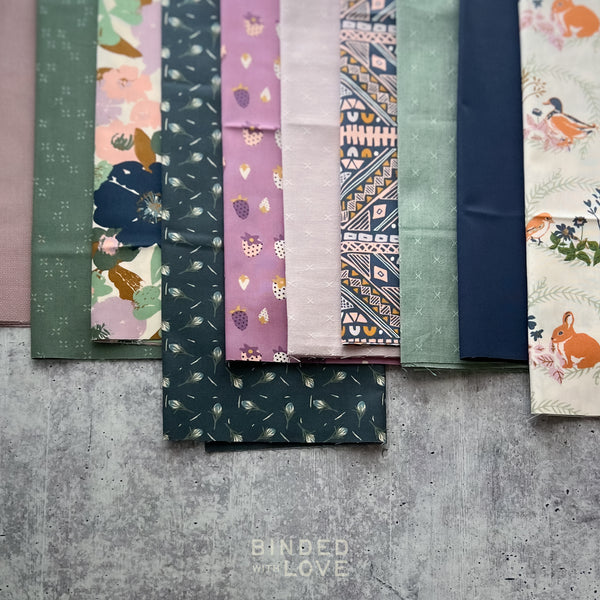 Curated Remnant Bundle | 10 Fabric End of Bolt Quilting Bundle | One of a Kind | REMNANT BUNDLE-198