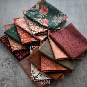 Cedar Rose Bundle | Curated 14 Fat Quarter Bundle