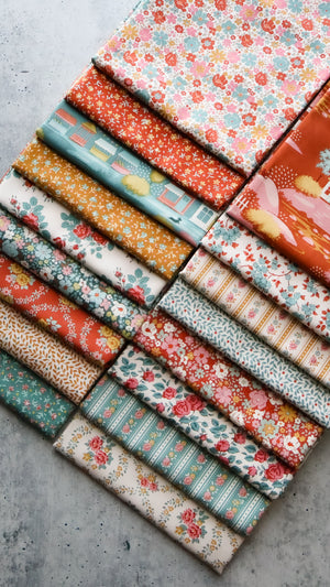 Tilda Village Life Autumn Colorway Bundle | Precut Bundle | 17 Prints | Fat Quarter Bundle | Half Yard Bundle