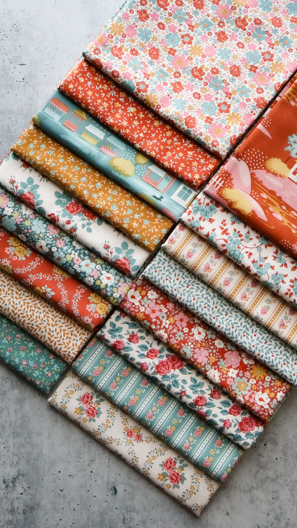 Tilda Village Life Autumn Colorway Bundle | Precut Bundle | 17 Prints | Fat Quarter Bundle | Half Yard Bundle