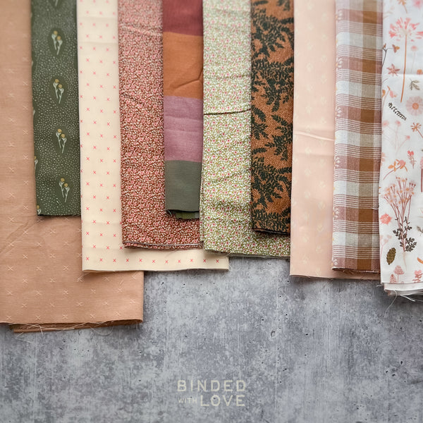 Curated Remnant Bundle | 10 Fabric End of Bolt Quilting Bundle | One of a Kind | REMNANT BUNDLE-202