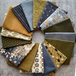 Woodland Hush Bundle | Curated 16 Fat Quarter Bundle