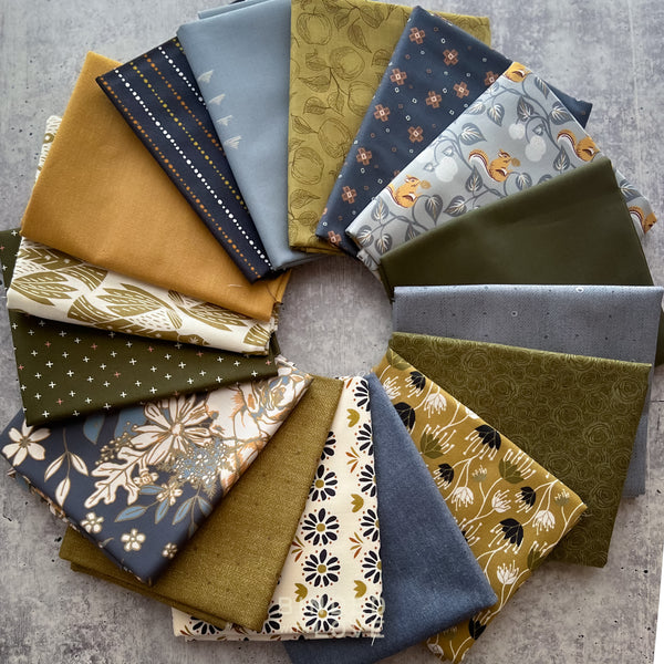 Woodland Hush Bundle | Curated 16 Fat Quarter Bundle