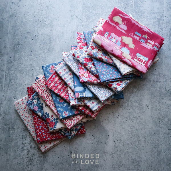 Tilda Village Life Winter Colorway Bundle | Precut Bundle | 17 Prints | Fat Quarter Bundle | Half Yard Bundle
