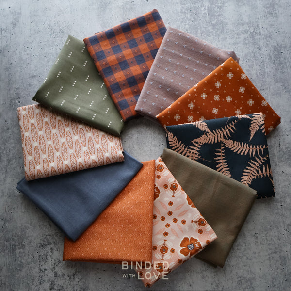 Copper Fern Bundle | Curated 10 Fat Quarter Bundle