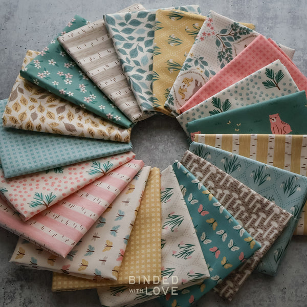 Wildwood by Ann Gardner for Cloud9 Fabrics | Full Collection 19 Prints | Organic Quilting Cotton | Fat Quarter or Half Yard Bundle