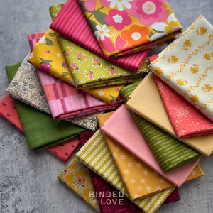 Strawberry Picnic Bundle | Curated 17 Fat Quarter Bundle