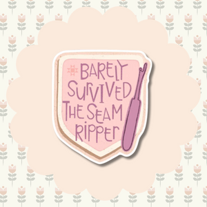 Barely Survived Vinyl Sticker