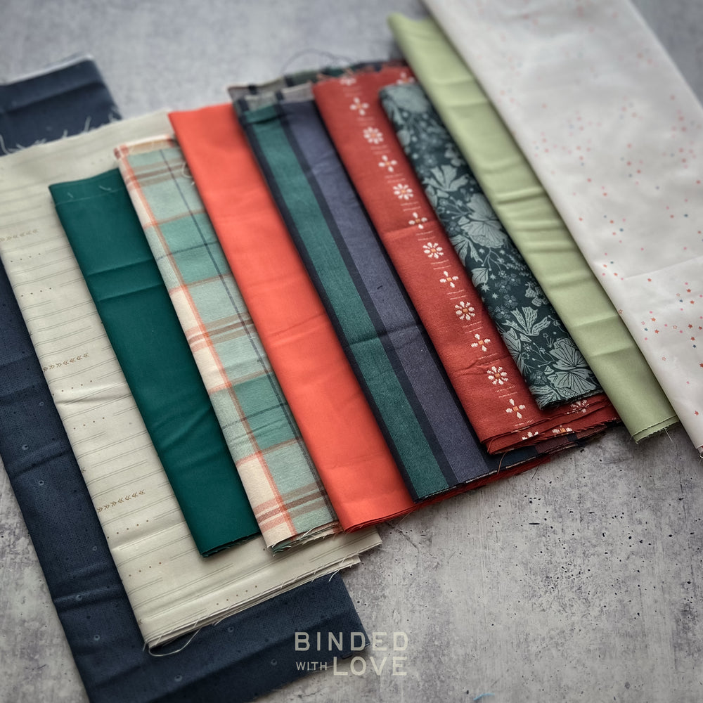 Curated Remnant Bundle | 10 Fabric End of Bolt Quilting Bundle | One of a Kind | REMNANT BUNDLE-211