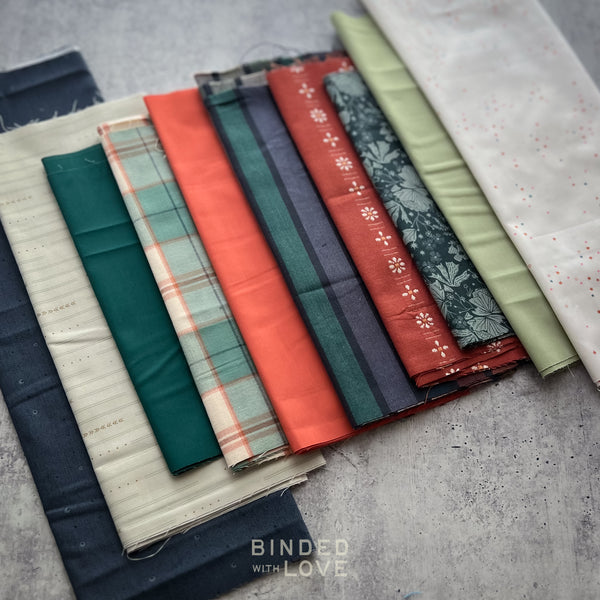 Curated Remnant Bundle | 10 Fabric End of Bolt Quilting Bundle | One of a Kind | REMNANT BUNDLE-211