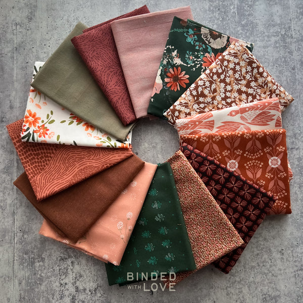 Cedar Rose Bundle | Curated 14 Fat Quarter Bundle