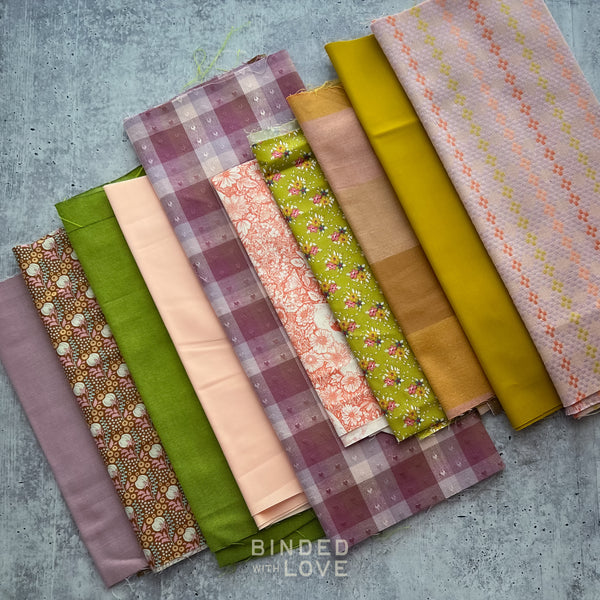 Curated Remnant Bundle | 10 Fabric End of Bolt Quilting Bundle | One of a Kind | REMNANT BUNDLE-219