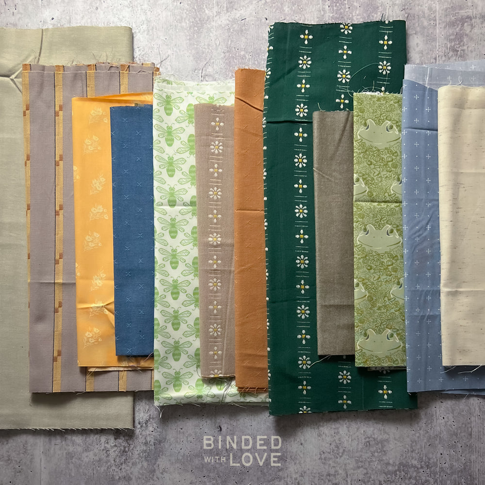 Curated Remnant Bundle | 12 Fabric End of Bolt Quilting Bundle | One of a Kind | REMNANT BUNDLE-151