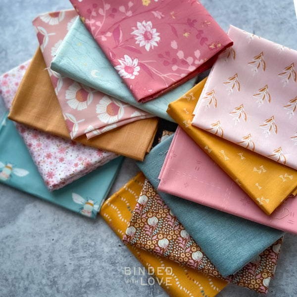 Petals & Honey Bundle | Curated 12 Fat Quarter Bundle | BUNDLE-301