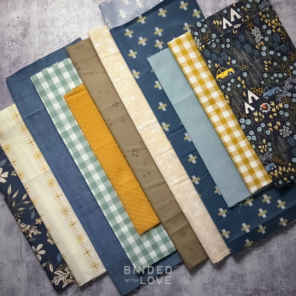 Curated Remnant Bundle | 11 Fabric End of Bolt Quilting Bundle | One of a Kind | REMNANT BUNDLE-133